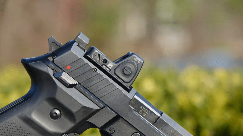 Trijicon SRO mounted and zeroed